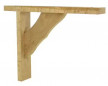 Decorative screw-on angle bracket, raw beech, H.280xW.230mm.