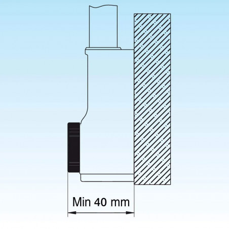 SIPHON LAVABO GAIN DE PLACE  - LIRA