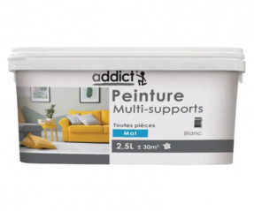 Peinture acrylique multi supports, galet mat, 2,5 litres