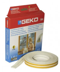 JOINT ADHESIF EN EPDM PROFIL-E BLANC 6MX9MM - GEKO