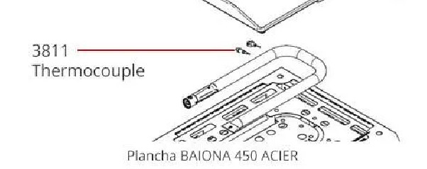 BAIST thermocouple for plancha