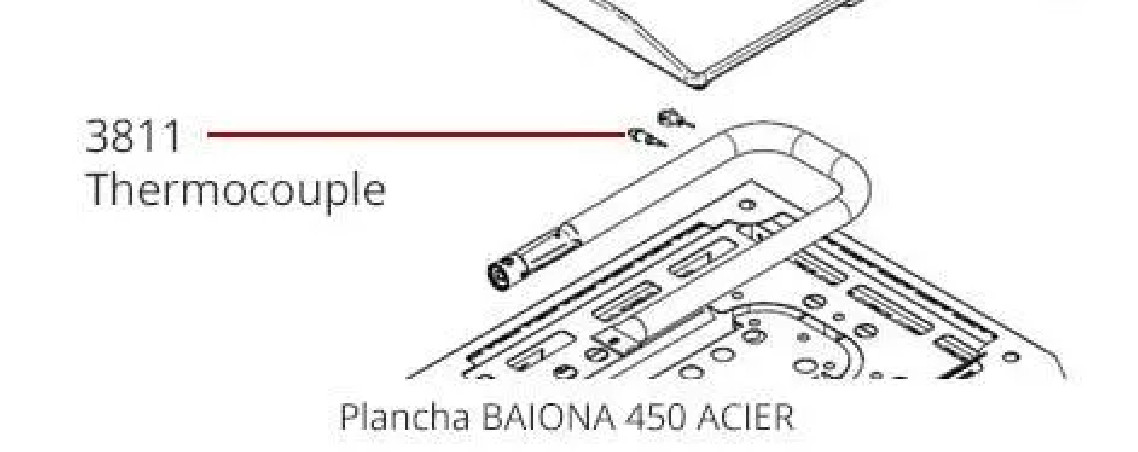 BAIST thermocouple for plancha