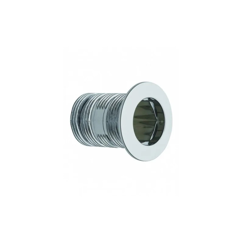 Break-away chrome-plated overflow cover diameter 24 mm, length 35 mm for washbasin