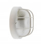 IP44 luz exterior redonda de superficie con lamas, blanco