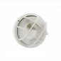 Luz exterior redonda 470 lúmenes, IP44 con rejilla, blanco