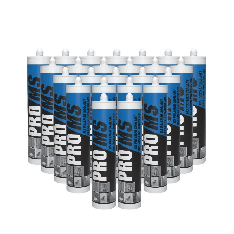 Carton de 24 mastics colles multi-usages PRO MS polymères blanc, 290 ml