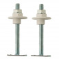 Washbasin fixture with counterplate 8x140 mm, 2 pcs.  