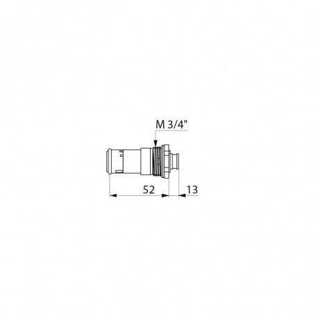 Cartouche temporisée pour robinet mitigeur de lavabo TEMPOSOFT 1 et 2