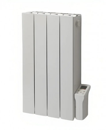 Radiateur électrique à inertie fluide, 700 W, inter digital programmable, blanc  