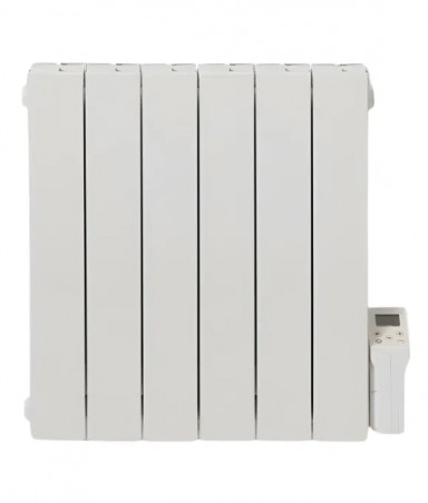 Radiateur électrique à inertie fluide, 700 W, inter digital programmable, blanc  