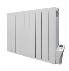 Radiateur électrique à inertie fluide, 1500 W, inter digital programmable, blanc  