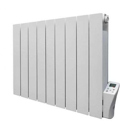 Radiateur électrique à inertie fluide, 700 W, inter digital programmable, blanc  