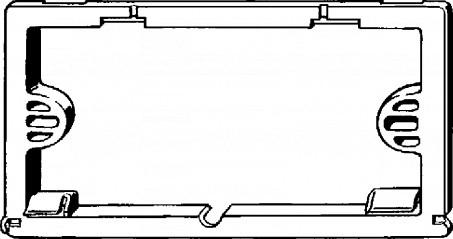 Base frame for VIEGA VISIGN FOR LIFE control panel model 8310.34