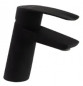 New fly" basin mixer, black, 151mm high, without pop-up waste.