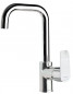 New fly" high-spout basin mixer, 300mm high.