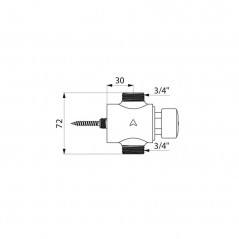 3/4" TEMPOSTOP timed shower valve