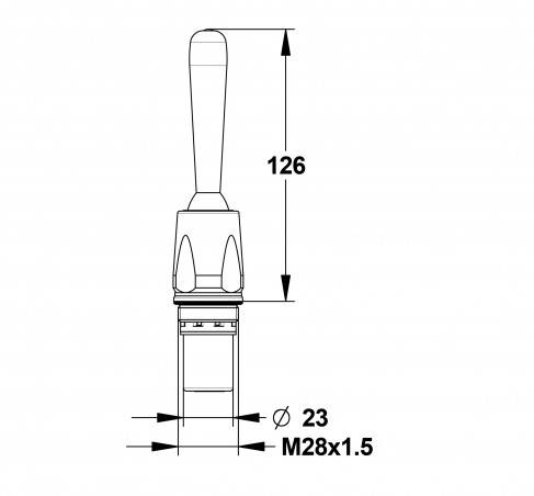 TETE MIT 7000 L72MM A MANETTE