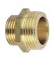 Reduced double male threaded brass nipple 20x27/08x13.