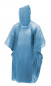 Poncho de secours bleu en plastique, taille standard adulte