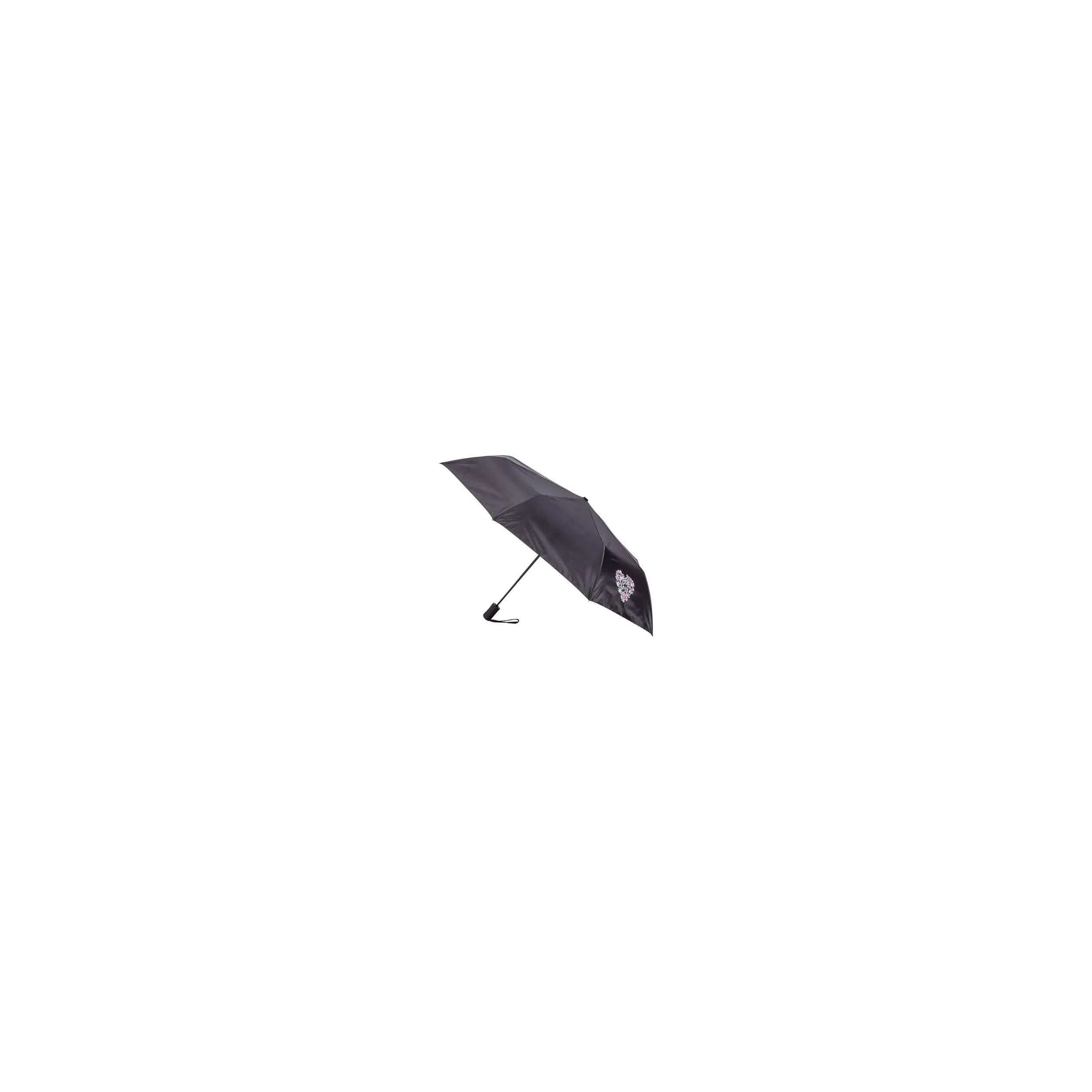 PARAPLUIE MINI OUVERTURE AUTOMATIQUE NOIR ET MOTIFS - PIGANIOL