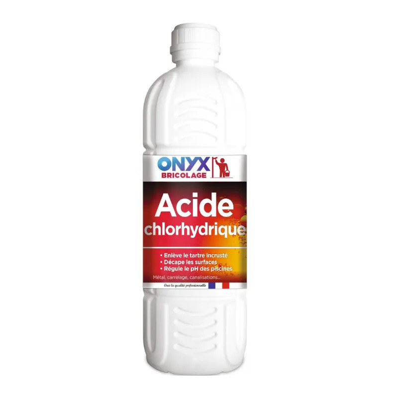 Acido cloridrico ONYX 23%per metallo, piastrelle e tubi, 1 litro