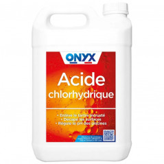 Ácido clorhídrico ONYX 23%para metal, azulejos y tuberías, 5 litros