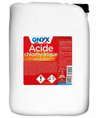 Acide chlorhydrique ONYX 23%, détachant, détartrant, régulation pH , 20 litres