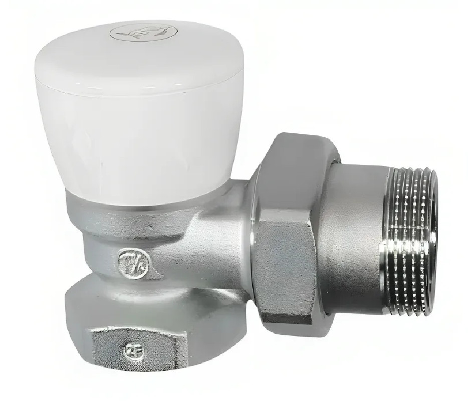 Angle radiator valve, screw-in, single-acting iron tube 33x42 (1"1/4)