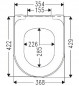 Abattant WC entraxe 15,5 cm avec frein de chute Villeroy & Boch pour cuvette O.Novo