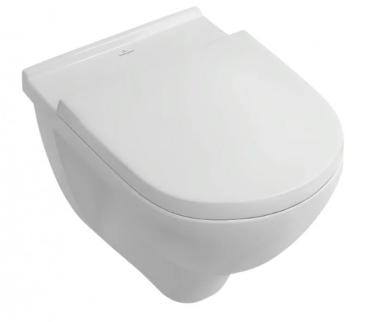 Abattant WC entraxe 15,5 cm Villeroy & Boch pour cuvette O.Novo, charnière acier inoxydable