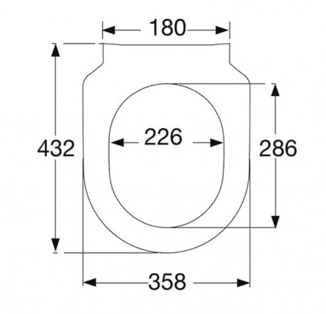 Abattant WC amovible entraxe 15,5 cm avec frein de chute Villeroy & Boch pour cuvette Subway 2.0