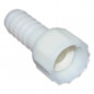 Polyamide hose barb 12 x 17 female free nut for 10 mm pipe