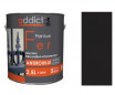 Pintura de hierro antioxidante Addict Peinture de 2,5 litros, negro mate, interior y exterior.