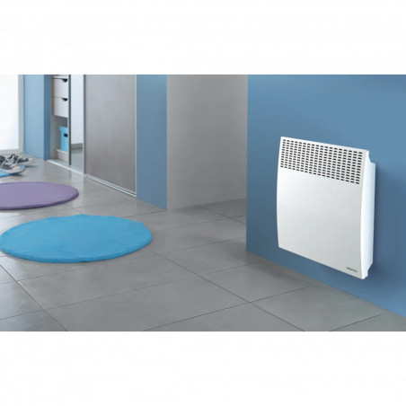 Radiateur convecteur électrique 750 W F617 horizontal, boîtier digital programmable, blanc