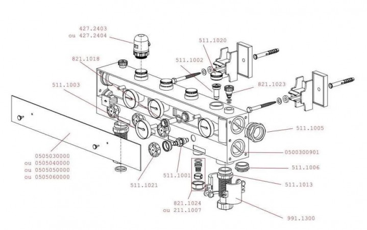 Bouchon de robinet pour collecteur "Compact" VELTA.