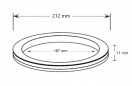 Junta labial para desagüe de ducha SANIT 823/90-60