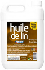 Huile de lin crue 100%, 5 litres.