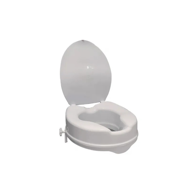 Alzata per WC da 10 cm con coperchio.