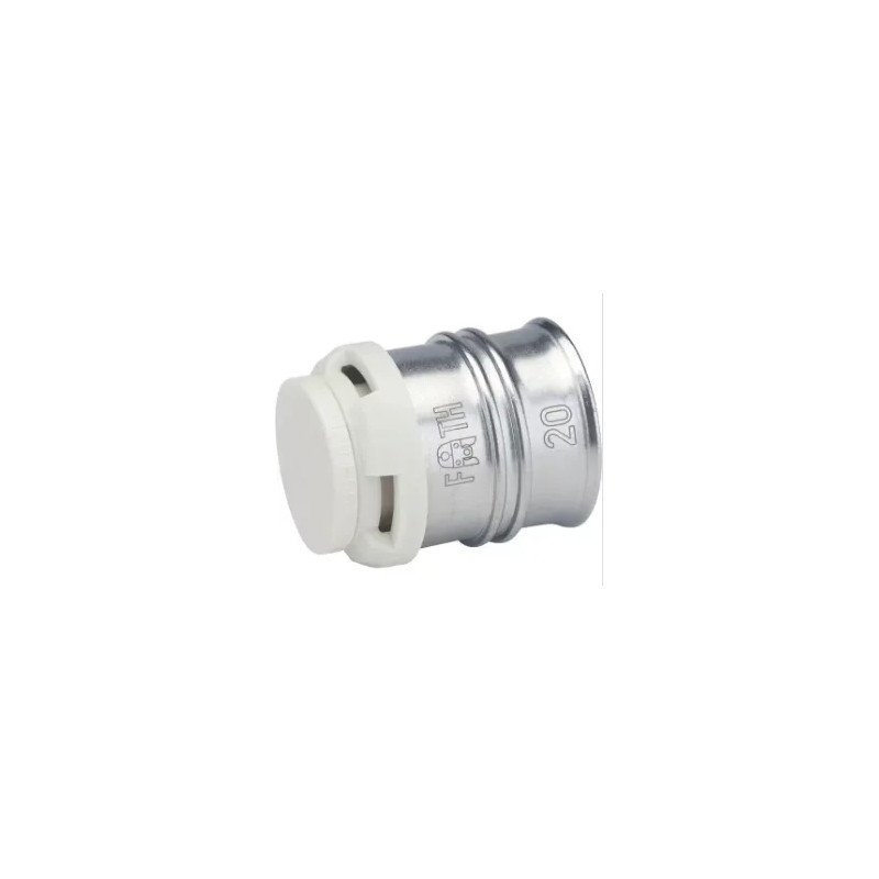 Enchufe de crimpado radial para multicapa de 20 mm de diámetro.