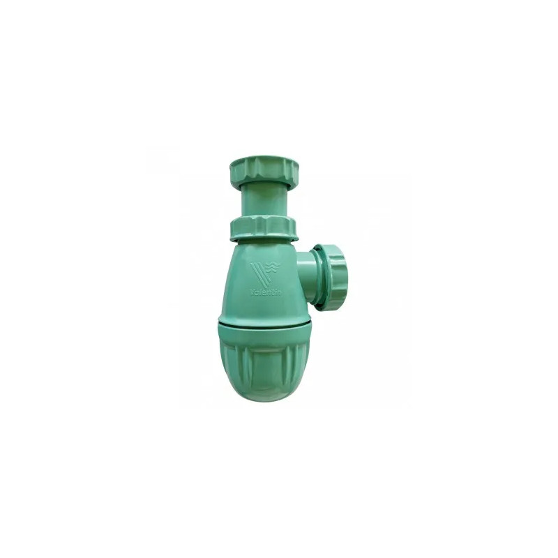 Desagüe de lavabo en red de pesca reciclada OCEAN'UP, altura ajustable, salida D. 32 mm, verde