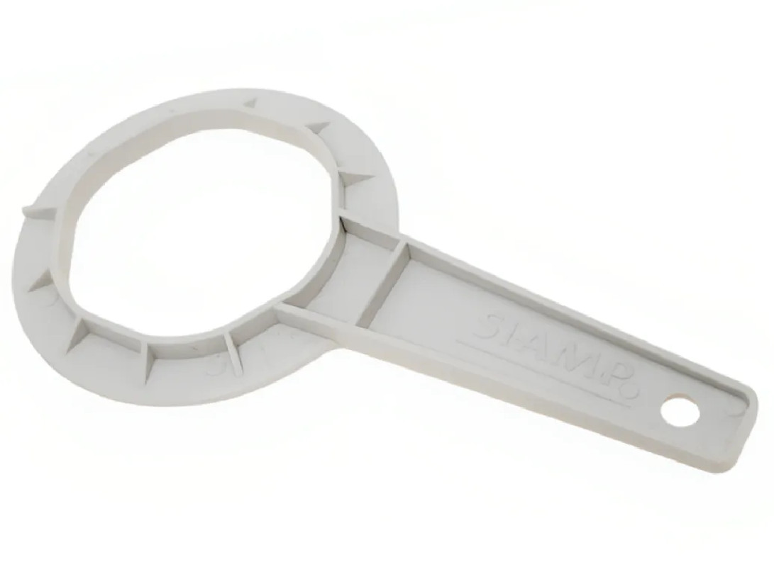 Universal wrench for mounting Siamp toilet flush mechanism 