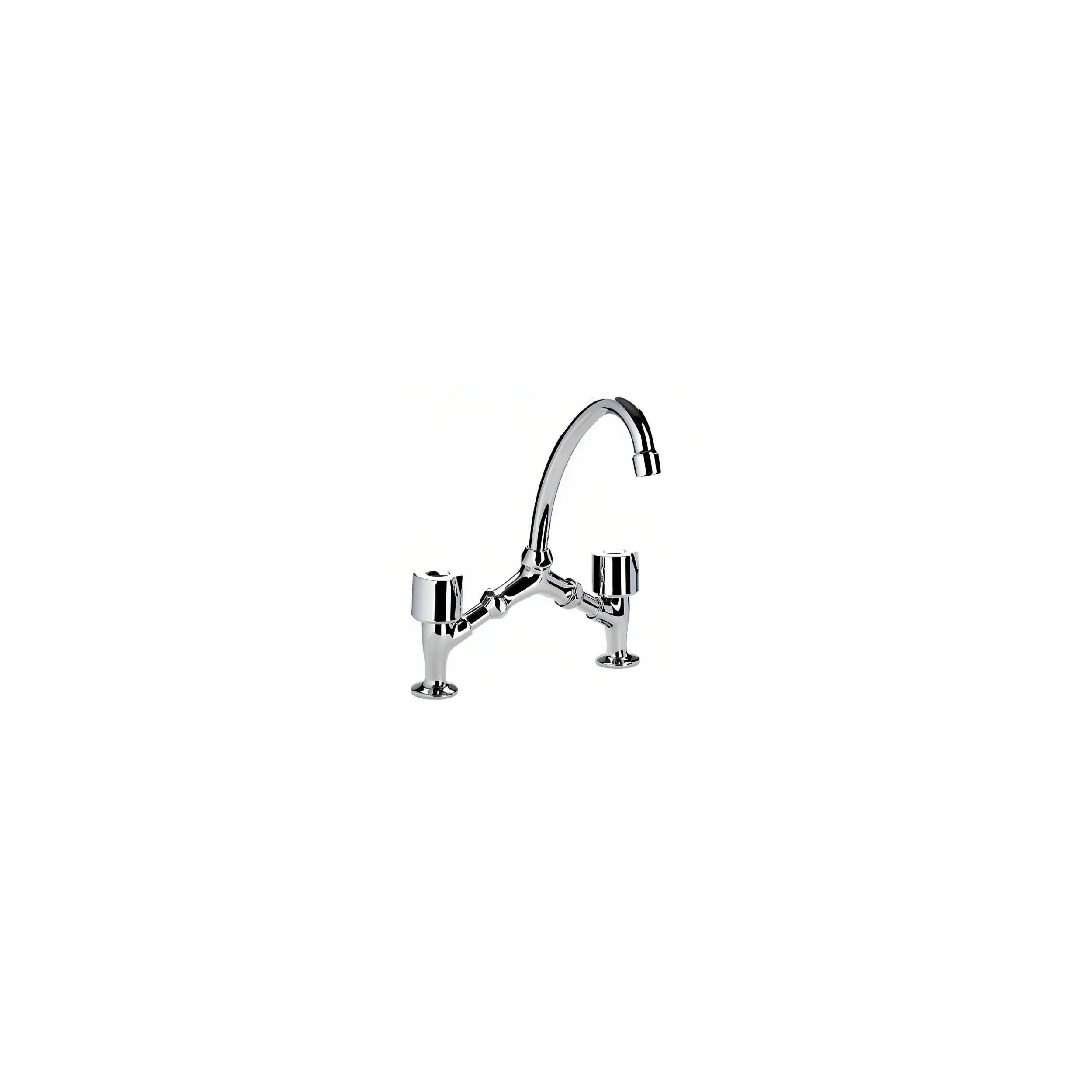 Robinet mélangeur lavabo en pont à écartement variable, 240 mm maximum