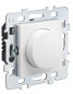 Two-wire rotary dimmer for flush-mounting.