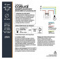 Two-wire rotary dimmer for flush-mounting.