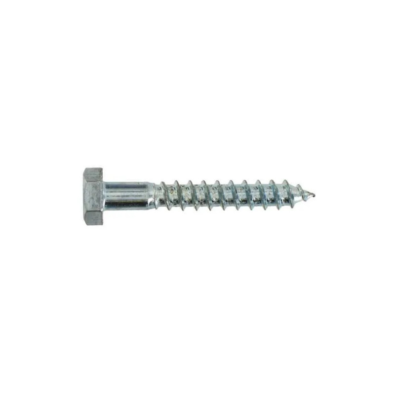 Zinc-plated steel lag bolt 8x140, 3 pieces.