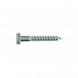 Zinc-plated steel lag bolt 8x140, 3 pieces.