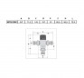 CALEFFI 521 thermostatic mixing valve, 20 x 27 (3/4") for sanitary installations, 30 - 65 degrees with check valves