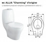 ALLIA toilet seat, Arpège model, Charming