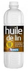 Huile de lin crue 100%, 1 litre.