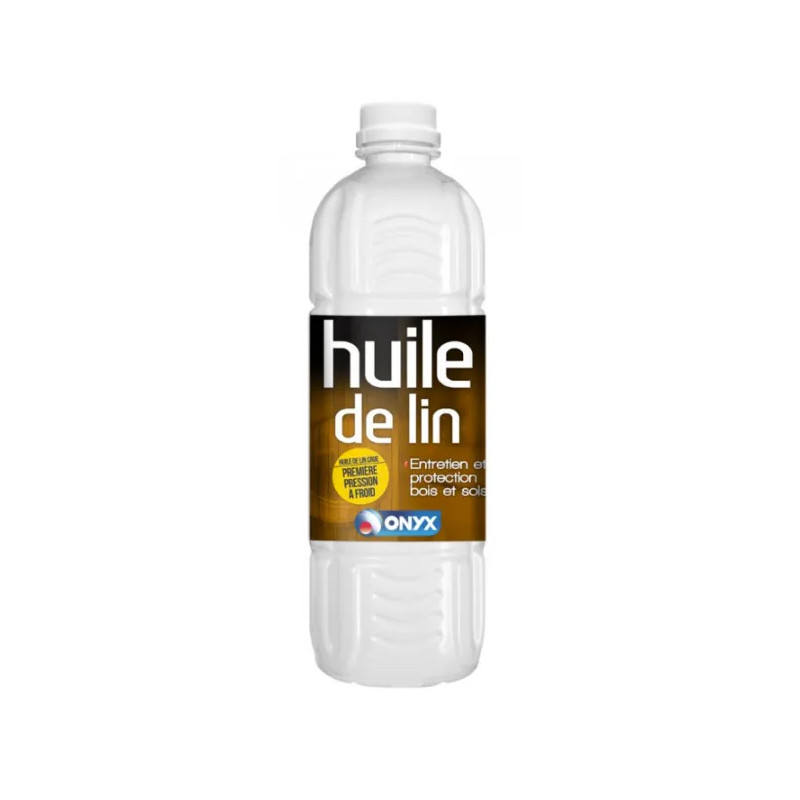 Huile de lin crue 100%, 1 litre.